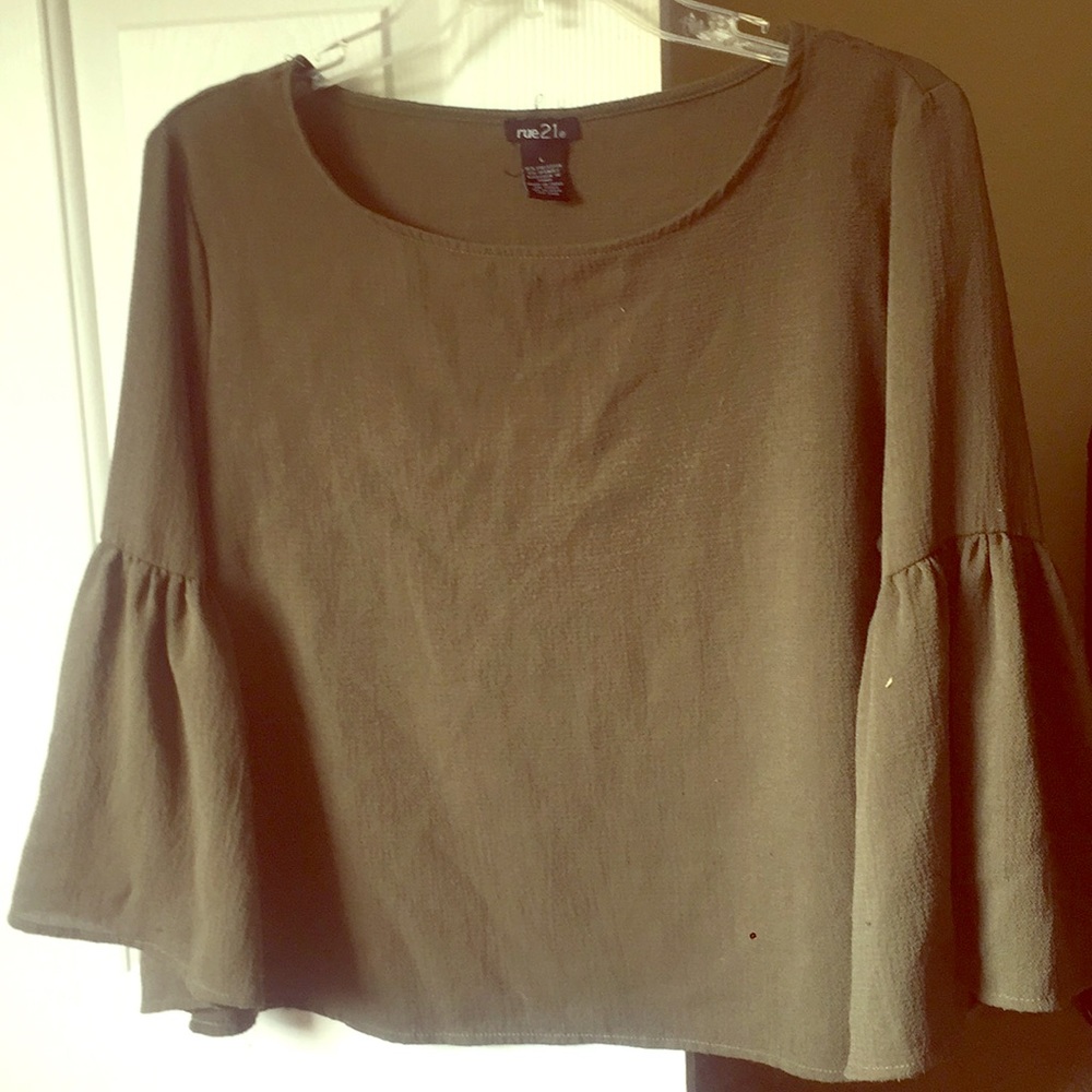 Olive green blouse